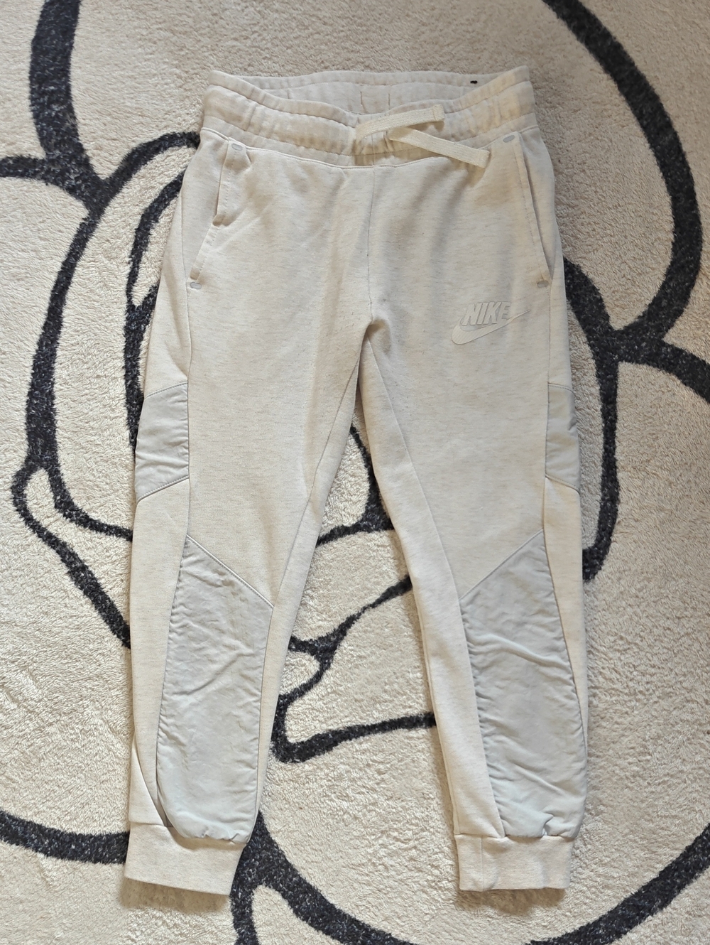 Nike Kids Cream/Light Gray Jogger Sweatpants